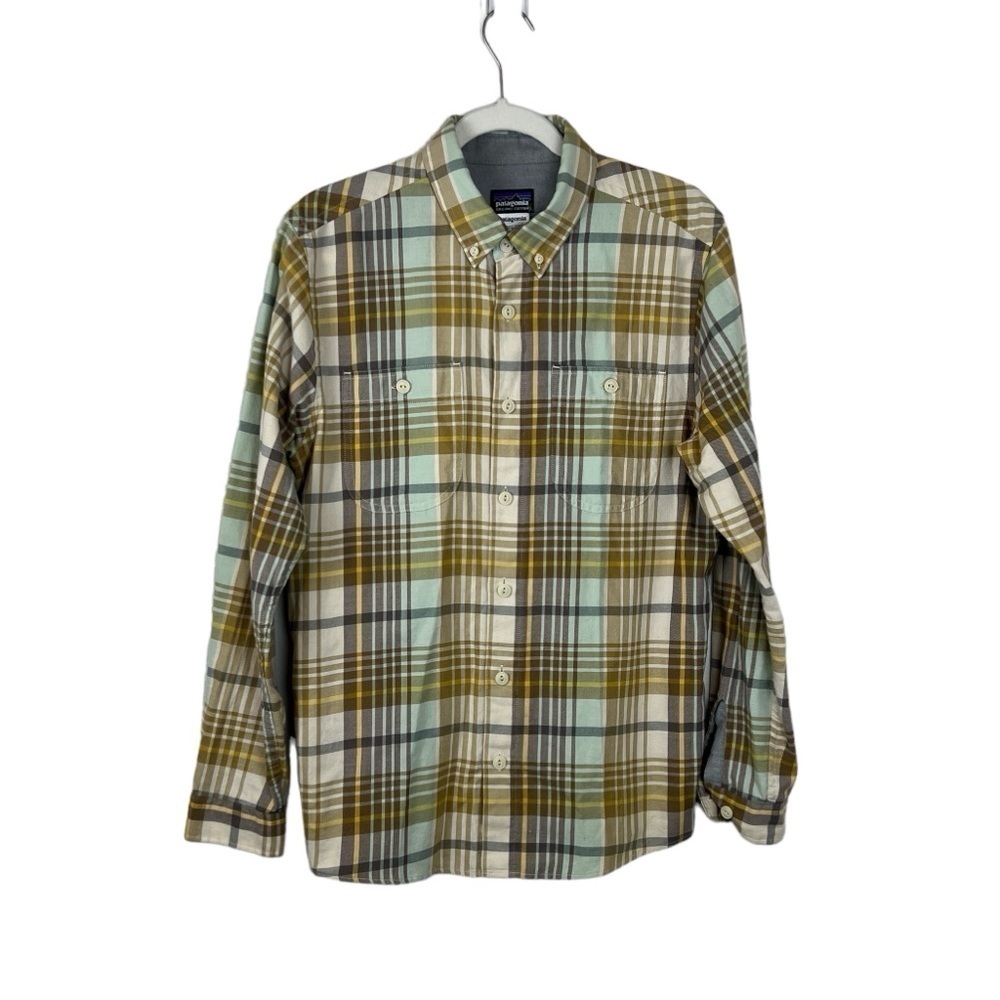 Patagonia Birdshot Plaid Light Flannel Shirt Organic Cotton